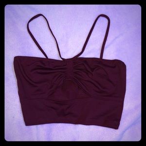 Super trendy scrunched crop top